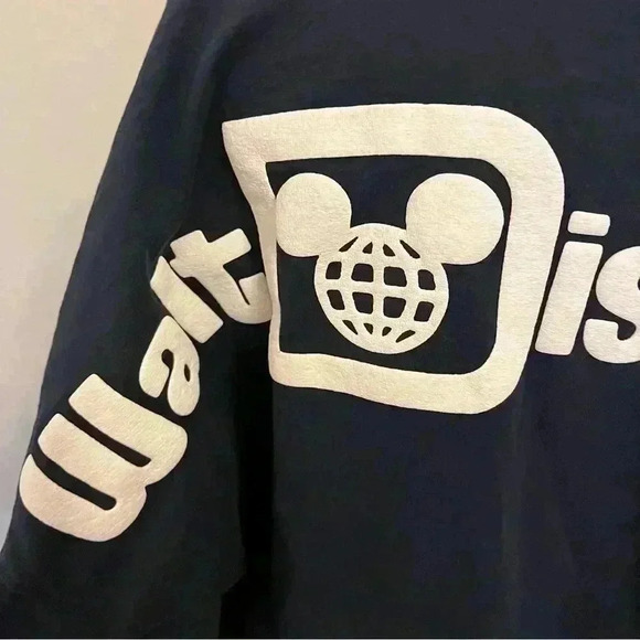 Disney World Spirit Jersey Navy Long Sleeve Crew Neck Size Small - Picture 7 of 11